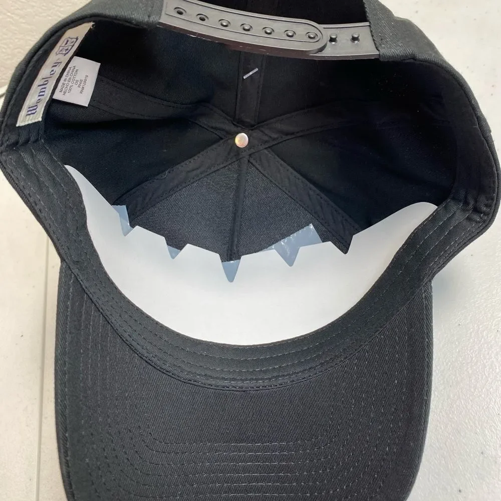 NWT Wembley Men’s Black Motor King Embroidered Baseball Cap - Snap Back